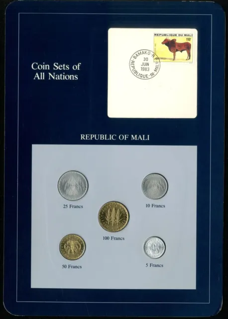 Mali: Coin Sets of All Nations 1961-1977 - UNC