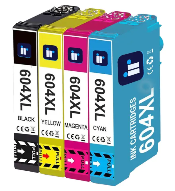 604XL INK CARTRIDGE For Use In Epson XP-2200 XP-2205 XP-3200 XP-4200  WF-2935 LOT