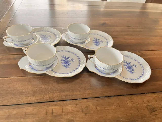 Royal Danube 1886. ( 4 ) cup and saucer with side dish sets.