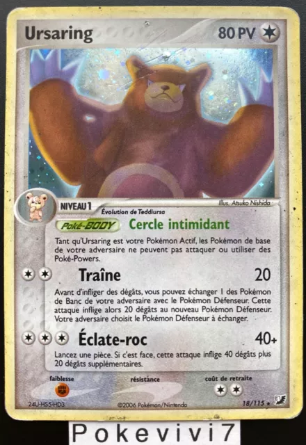 Carte Pokemon URSARING 18/115 Holo Bloc EX Forces Cachées FR