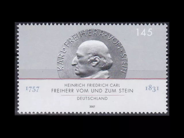 Bund BRD 2007 Mi 2624 Karl Freiherr vom und zum Stein 145 Cent sauber postfrisch