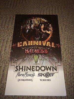 Carnival Of Madness Shinedown Sevendust Skillet In This Moment LtdEd Tour Poster