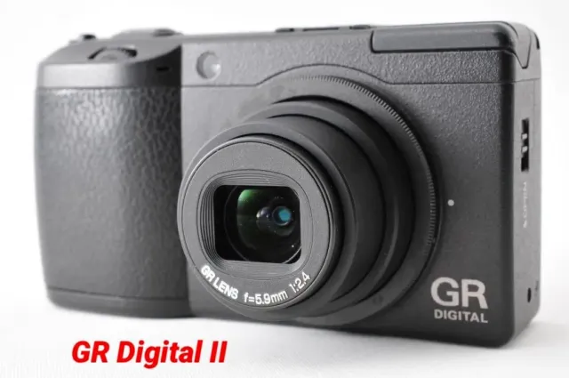 RICOH GR Digital II 10MP Compact Camera Black From JAPAN 2