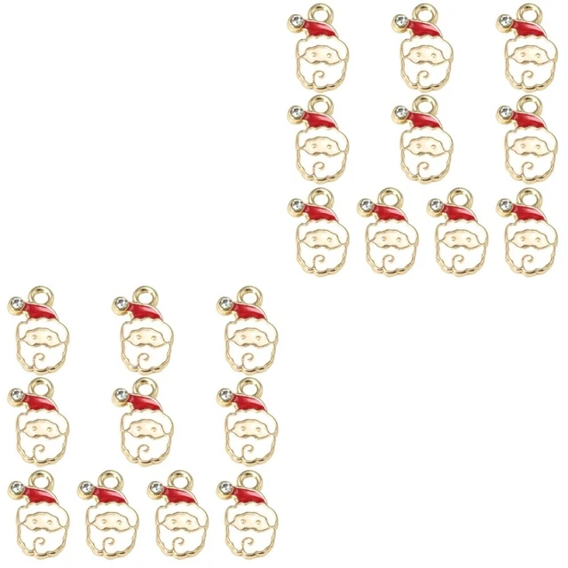 20 Pcs Diy Jewelry Charm Christmas Charms Bracelets Bracelet Necklace Charm