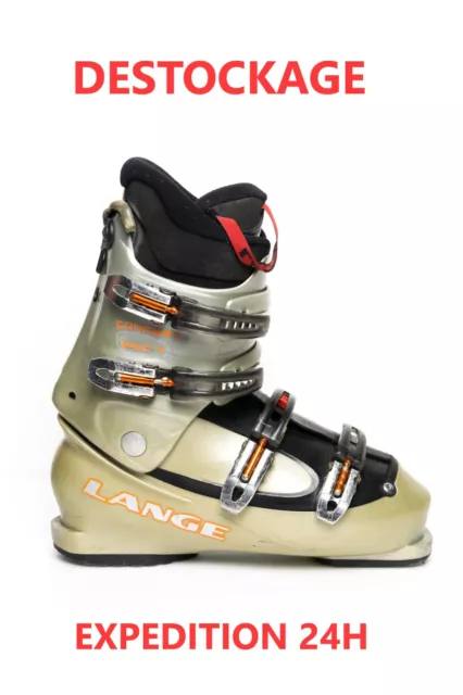 chaussure de ski adulte occasion LANGE taille:39-Mondopoint:25/25,5-PETIT BUDGET