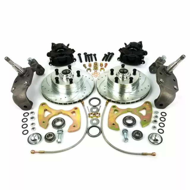 58-64 Chevy Full Size Big Brake Conversion Kit 5x4.75 w/ 2" Drop Spindles Impala 58-64 Chevy Full Size Big Brake Conversion Kit 5x4.75 w/ 2" Drop Spindles Impala