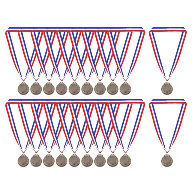 24Pcs Gold Award Medals, Olympic Style Winner Medals with Neck Ribbon, Copper