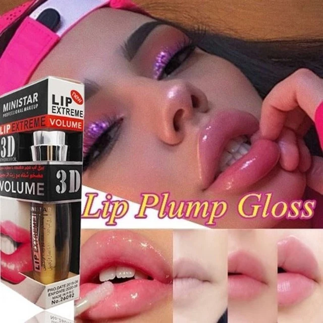 Maximizador hidratante de brillo labial regordete aceite labial transparente más grande lápiz labial líquido