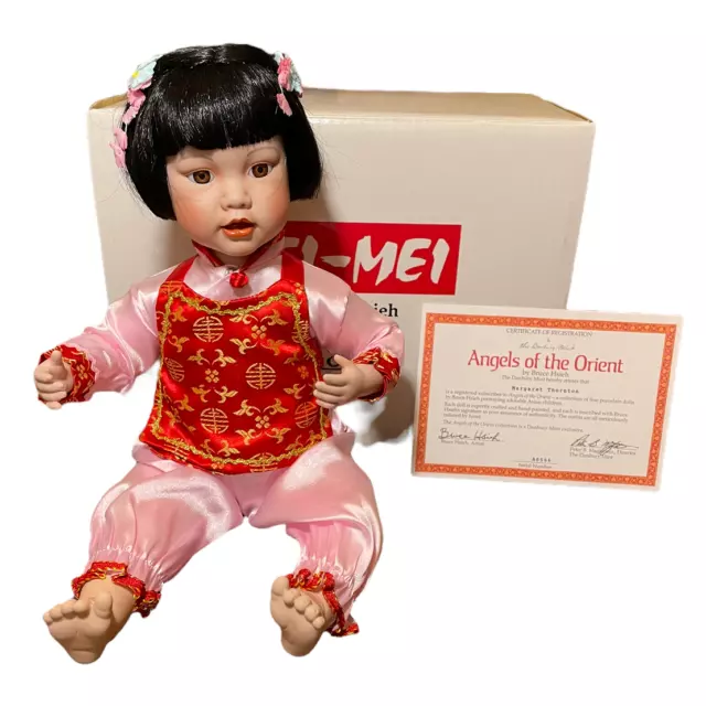 Vintage Ceramic Baby Doll Danbury Mint Bruce Hsieh Mei Mei in Box No Panda Bear