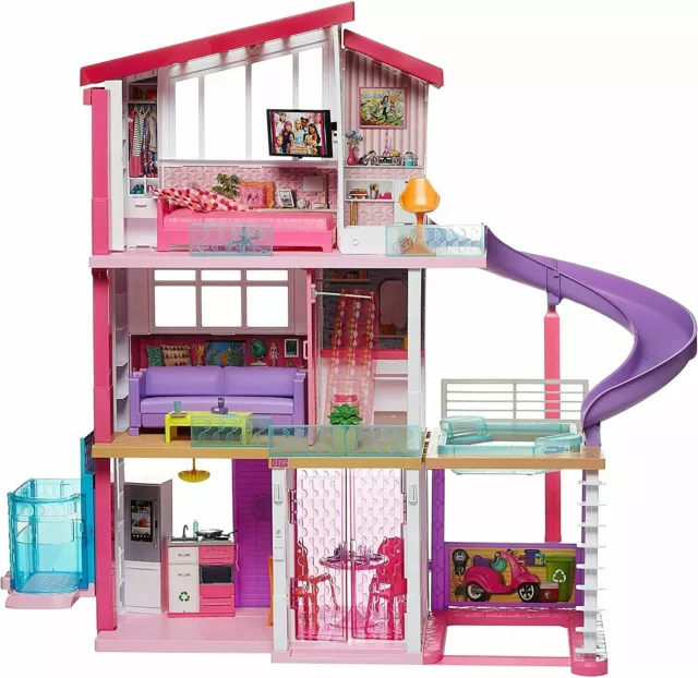 Barbie GNH53 Dreamhouse Playset Girls 3 Story Doll Dream House Play Set 2020