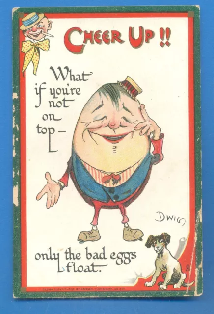 Cheer Up.what If You're Not On Top.tucks Dry Humour Postcard By Dwig