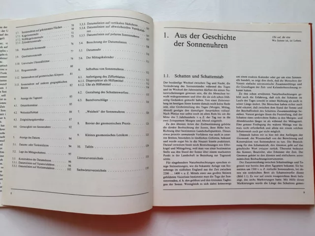 Faszination Sonnenuhr Uhr Fachbuch Arnold Zenkert DDR 1984 3