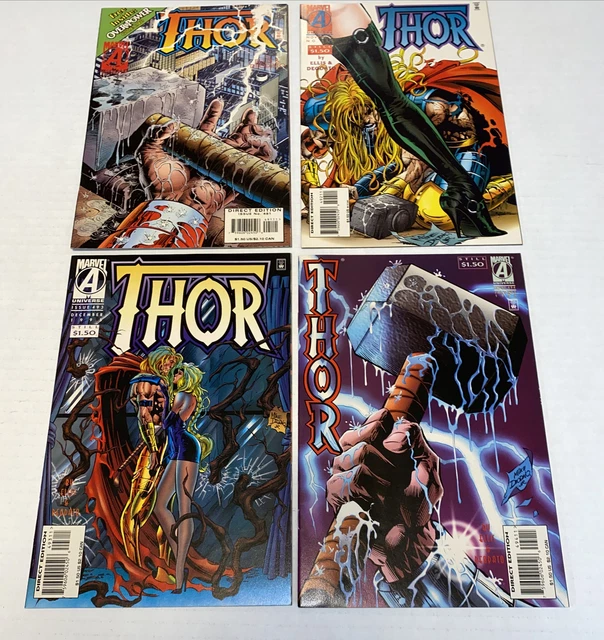 Thor (Mighty) Lot of 4/ #491 With Card, 492, 493, 494 Vol. 1 1995