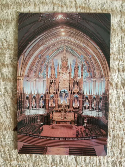 The Main Altar Of Sacred Heart Chapel,Notre Dame Church,Montreal,Canad Postc*P66