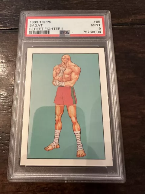 Street Fighter Topps 1993 #63 Sagat Psa 9