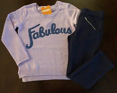 NWT Gymboree Girl Ice Dancer Fabulous Sweater & Pull On Pants Outfit 6  8 10