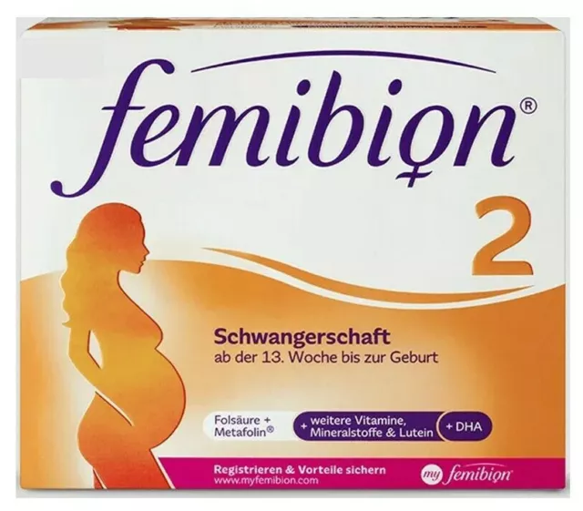 Femibion 2 Schwangerschaft 2x 84 St Kombipack D3 DHA 400 my Folat PZN 15200029