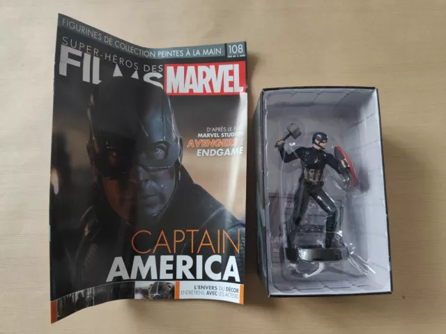 figurine super héros des films Marvel eaglemoss 108 captain america Avengers end