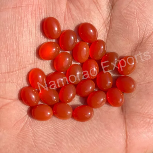 Natural Red Onyx Oval 3x5 mm to 15x20 mm Cabochon Loose Gemstone Lot