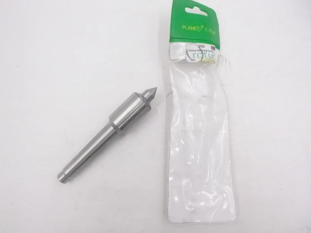 Planet Rotur DX2 Deluxe Rotating Center2 MT 12mm Dia Nose 60 degree Point