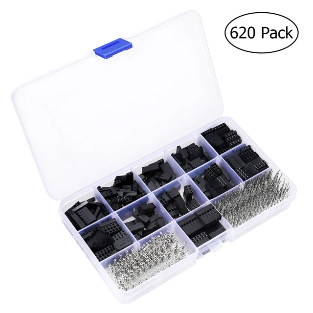 Winomo 620pcs Draht Jumper Crimp Kabel Pin Stecker Header Gehäusekit