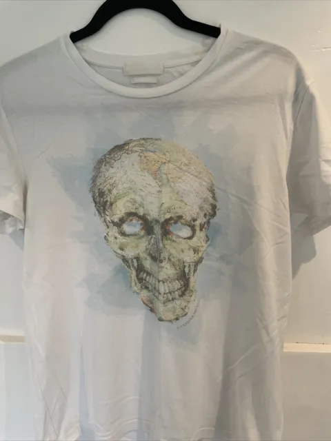 Alexander McQueen mens skull print tshirt size small