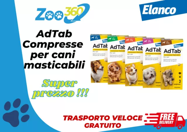 AdTAB compresse masticabili per cani super prezzo + spedizione gratuita!!