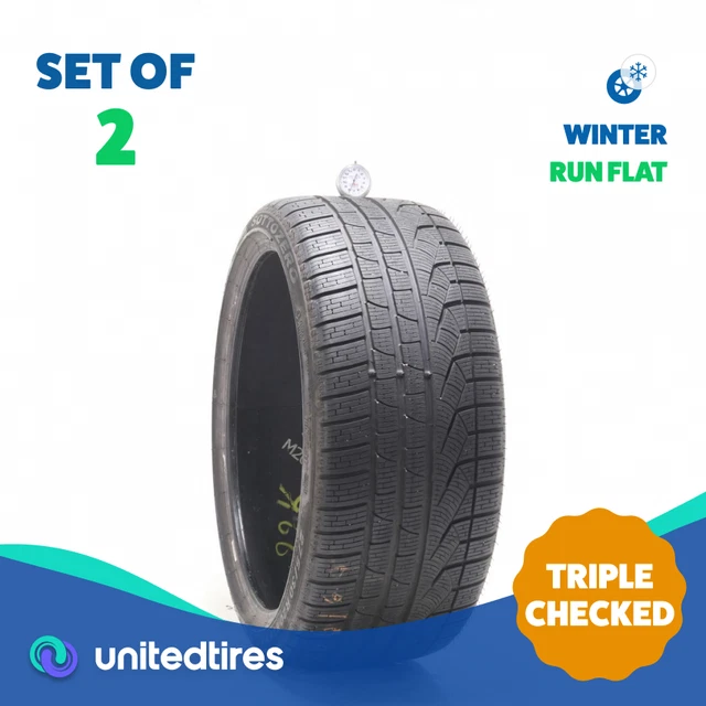 Set of (2) Used 275/30R20 Pirelli Winter 240 Sottozero Series II Run Flat 97V...