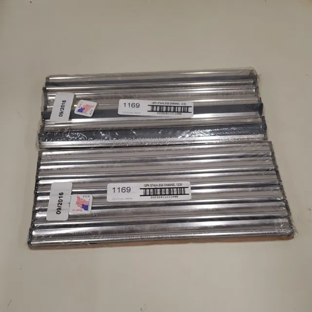 Ettore 2 12 Packs Of Stainless Steel Channel 12/30 With Rubber. GM8