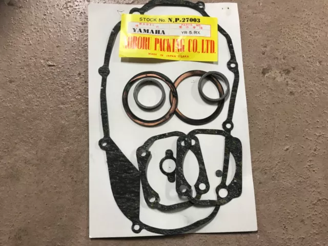 Yamaha 350 YR5 / RD 350, pochette complète joints / NOS gaskets kit 2