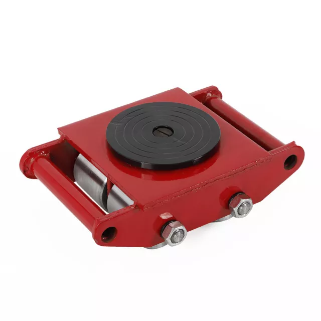 6T/13200lbs Red Industrial Heavy Duty Machine Dolly Skate Roller Machinery Mover