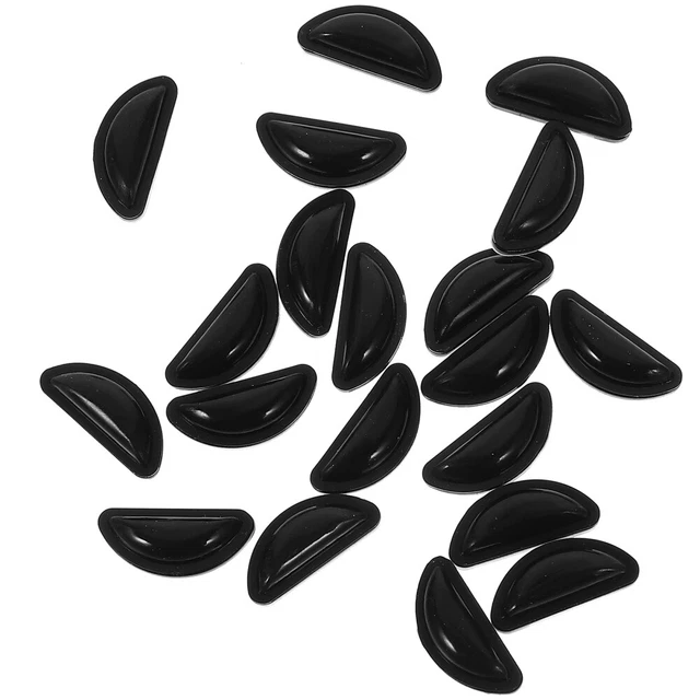 10 pares de almohadillas nasales de silicona, gafas, almohadillas nasales antideslizantes, cómodas