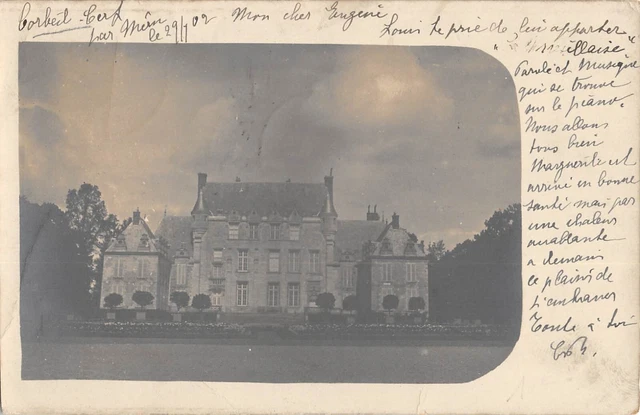 Cpa 60 Corbeil Cerf / Carte Photo / Chateau