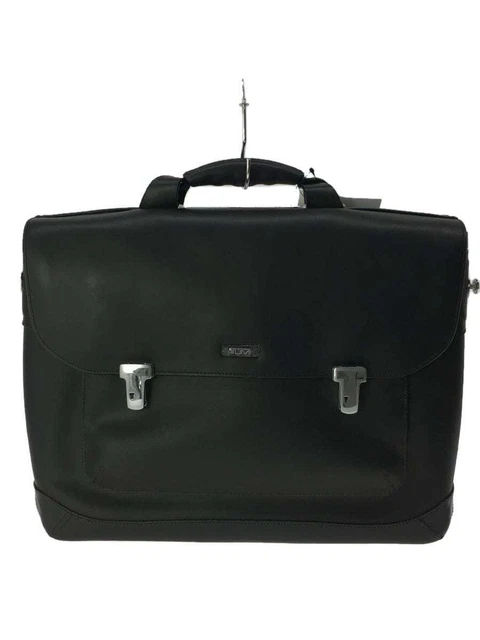 TUMI Briefcase Leather Black 2952
