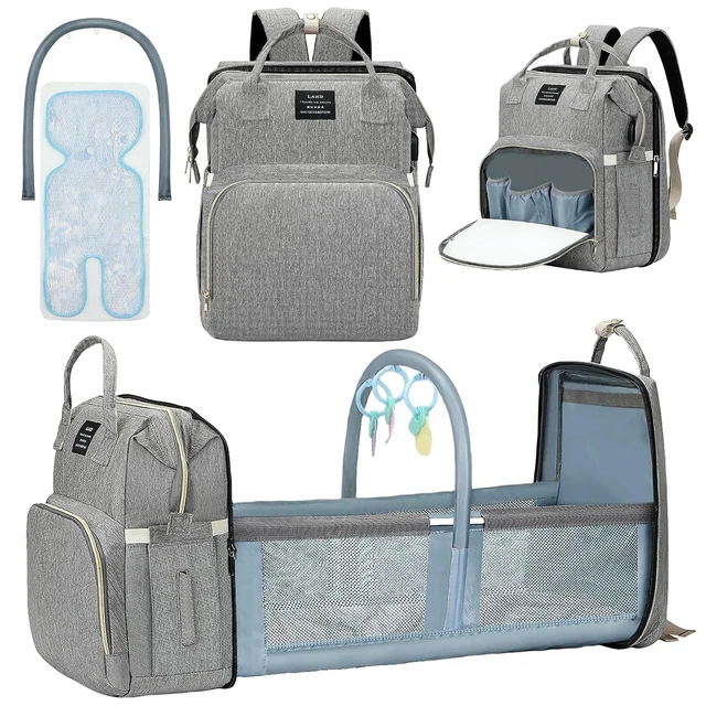 Diaper Bag Backpack, Waterproof Foldable Diaper Bag, Multifunctional Baby Diaper