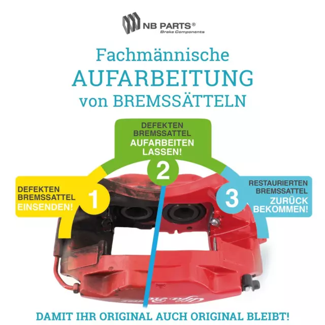 Aufarbeitung Bremssattel 38/42mm vorne Alfa Romeo 147 156 GTV Spider Peugeot 406