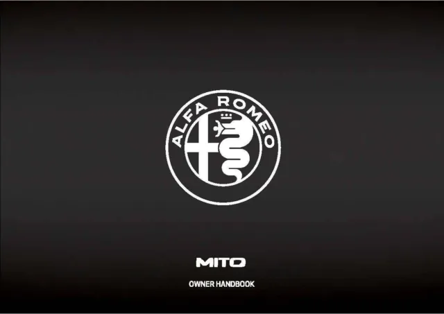 Alfa Romeo Mito Owners Handbook Manual - All Years - New Print - Free Postage