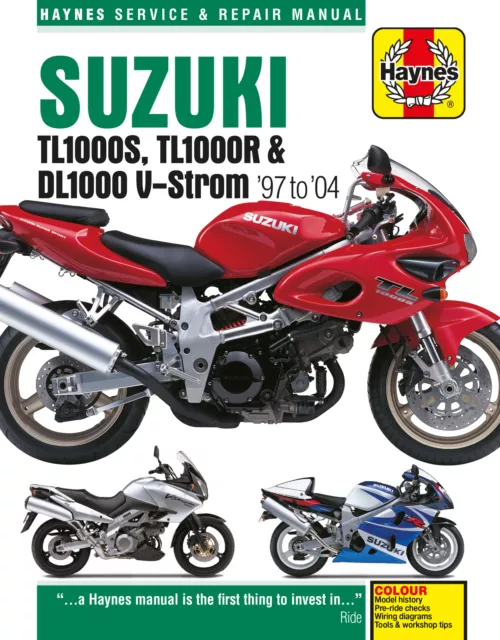 Haynes Workshop Manual For Suzuki TL 1000 S-K1 (Half Faired) (VT51A) 2001