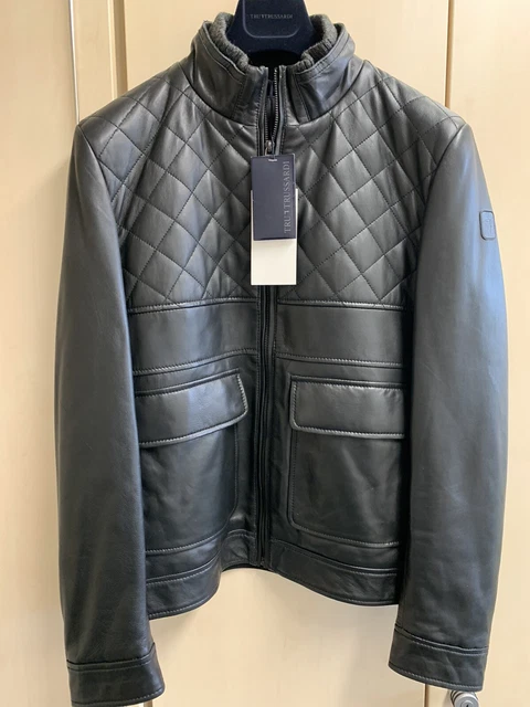 Neue Trussardi Lederjacke UVP 775.- Euro Neu ungetragen mit Etikett