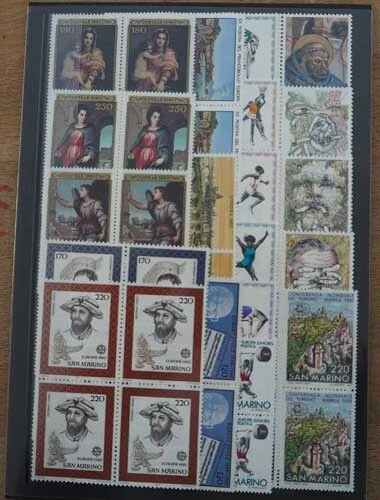 1980 San Marino; 92 komplette Jahrgänge, MiNr. 1205-1224, **/MNH, ME 1030,- 2