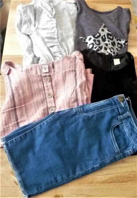 BUNDLE GIRLS CLOTHES - Age 9 years - DRESS, SHORTS & TOPS