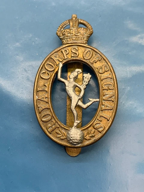 ORIGINAL WW2 BRITISH Army Kings Crown Cap Badge - Royal Corps of ...