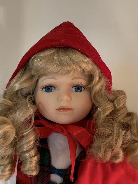Leonardo Collectors Fairy Tale Little Red Riding Hood 16" doll and stand