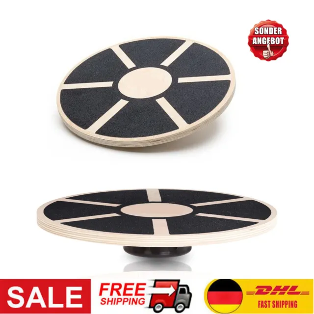 Balance Board Wackelbrett Kreisel Therapiekreisel aus Holz Wobble Core 39.5*7cm