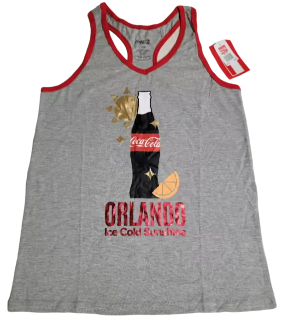 Official Coca-Cola Orlando Ice Cold Sunshine Tank Top Shirt! (Size Adult Medium)