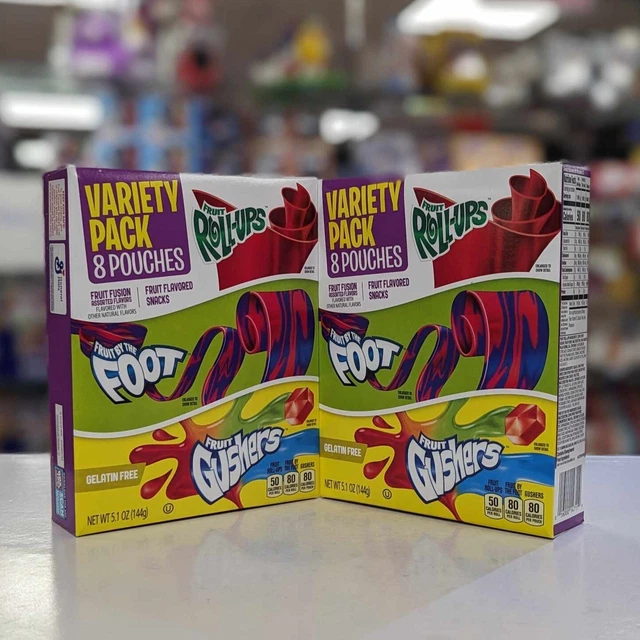 BETTY CROCKER FRUIT Snacks Variety Pack 5.3oz (149g) x 2 Boxes USA