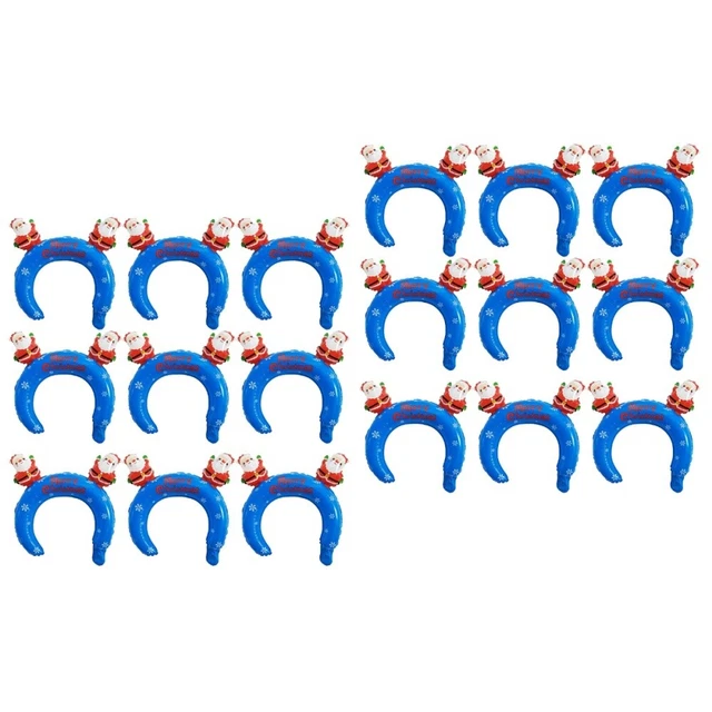 48 pz Balloons di Natale Fascia Fascia Cartoon Babbo Natale Copricapo