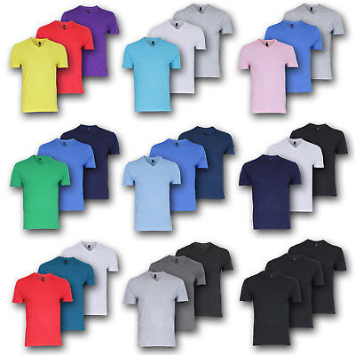 Donnay 3er Pack T-Shirts TShirt Shirt V-Ausschnitt Herren S M L