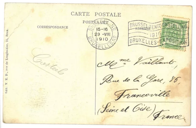 CPA Carte Postale Ancienne BELGIQUE BRUXELLES Expo 1910 Pavillon Hollandais 2