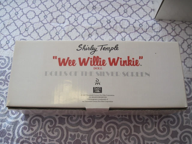  Shirley Temple "Wee Willie Winkie" Danbury Mint 14" Porcelain Doll NIB w/Stand 8